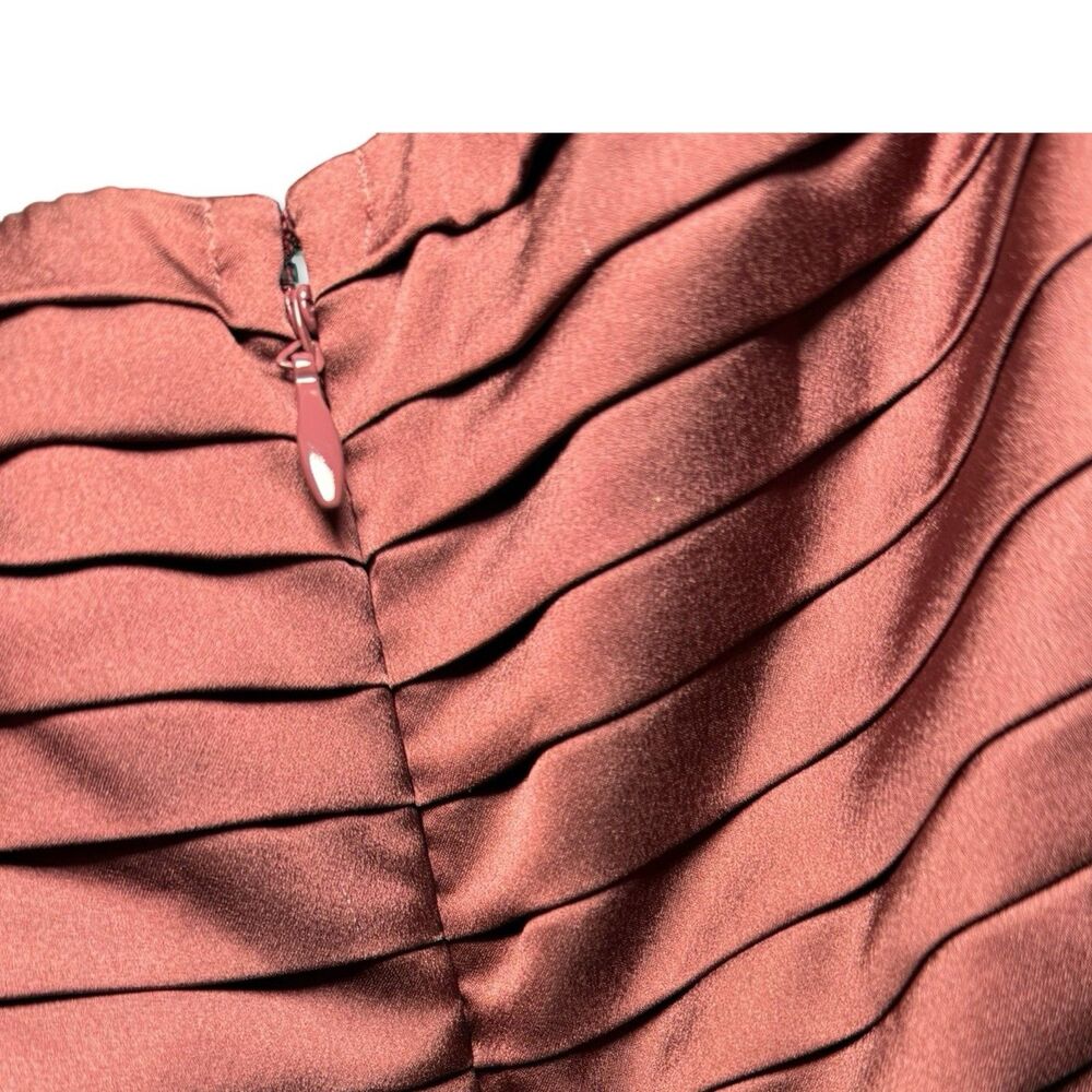 Abercrombie & Fitch Giselle Strapless Satin Maxi Dress | Size L | Rose Floral NW - Picture 5 of 12